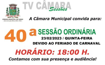 Convite – 40ª Sessão Ordinária