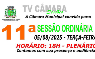 Convite para 11ª Sessão Ordinária