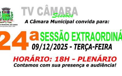 Convite para 24ª Sessão Extraordinária