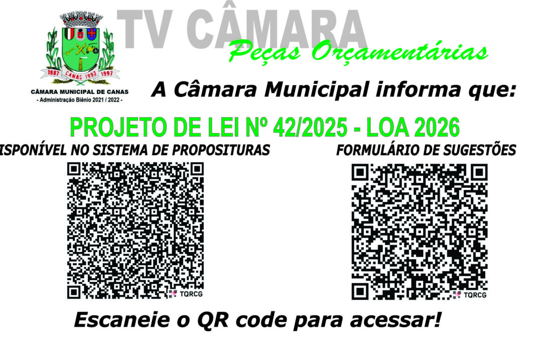 Envie sua sugestão para LOA 2026.