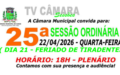 Convite para 25ª Sessão Ordinária