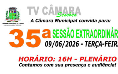 Convite para 35ª Sessão Extraordinária